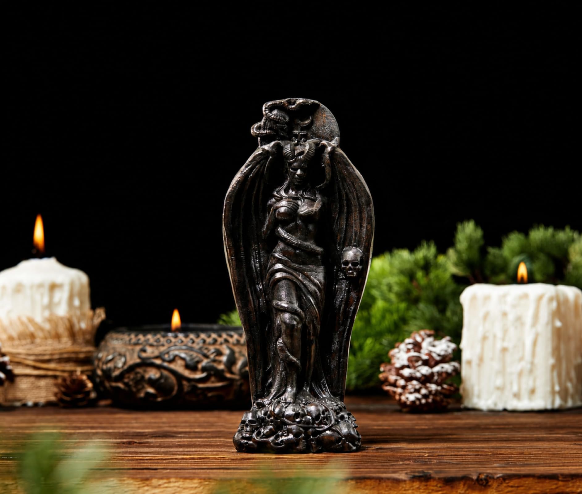 Amazon.com: ZXPJUA Lilith the Queen of Night Statue, Goddess